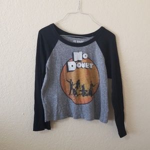 Vintage crop band tee